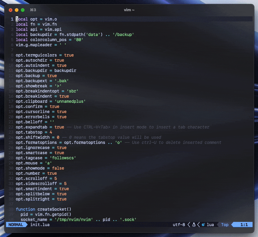 Neovim updating its color scheme in sync with macOS